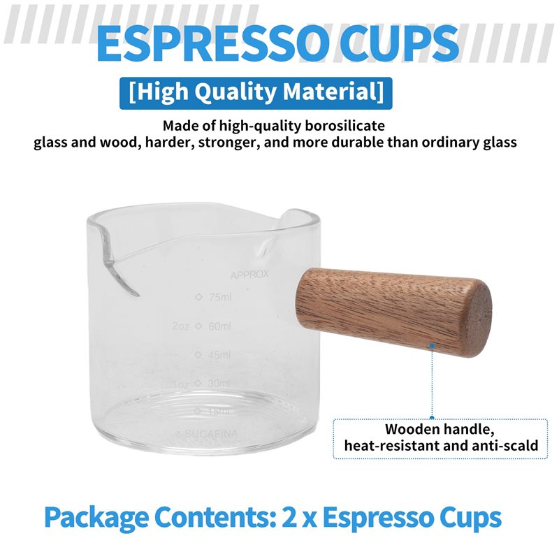 B50C 2 szt. Szklanki do espres – Espresso Shot Glass recenzja i cena